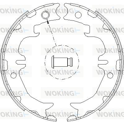 WOKING Stabdžių trinkelė, stovėjimo stabdys Z4742.00