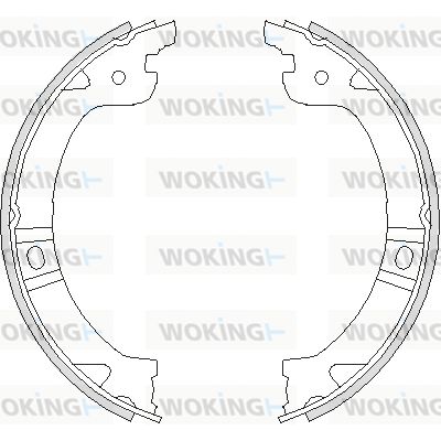 WOKING Stabdžių trinkelė, stovėjimo stabdys Z4744.00