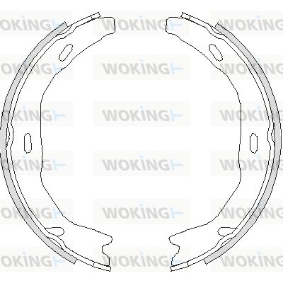 WOKING Stabdžių trinkelė, stovėjimo stabdys Z4751.00