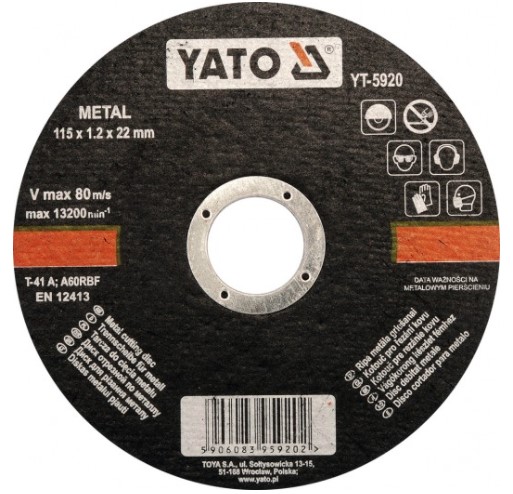 YATO Отрезной диск, угловая шлифовальная машина YT-5920
