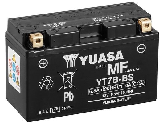 YUASA Стартерная аккумуляторная батарея YT7B-BS