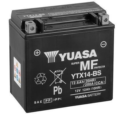 YUASA Стартерная аккумуляторная батарея YTX14-BS