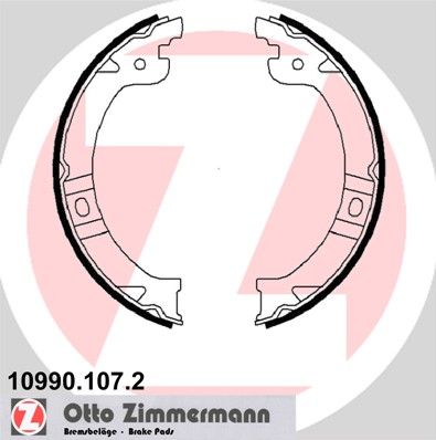 ZIMMERMANN Комплект тормозных колодок, стояночная тормозная с 10990.107.2