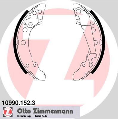 ZIMMERMANN stabdžių trinkelių komplektas 10990.152.3