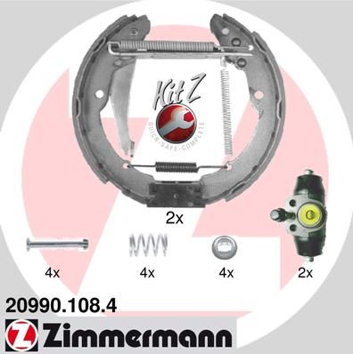 ZIMMERMANN stabdžių trinkelių komplektas 20990.108.4