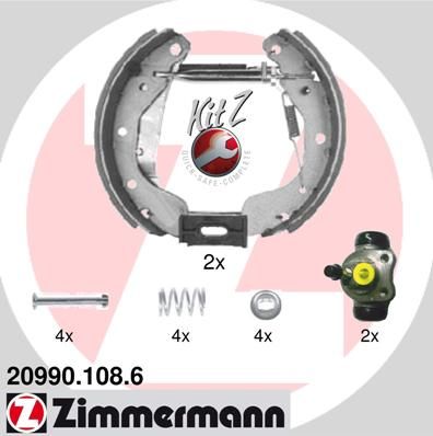 ZIMMERMANN Комплект тормозных колодок 20990.108.6