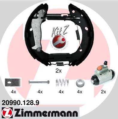 ZIMMERMANN Комплект тормозных колодок 20990.128.9