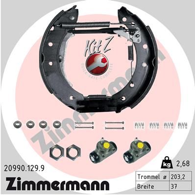 ZIMMERMANN Комплект тормозных колодок 20990.129.9