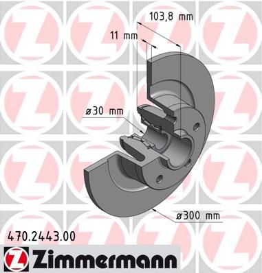 ZIMMERMANN Тормозной диск 470.2443.00
